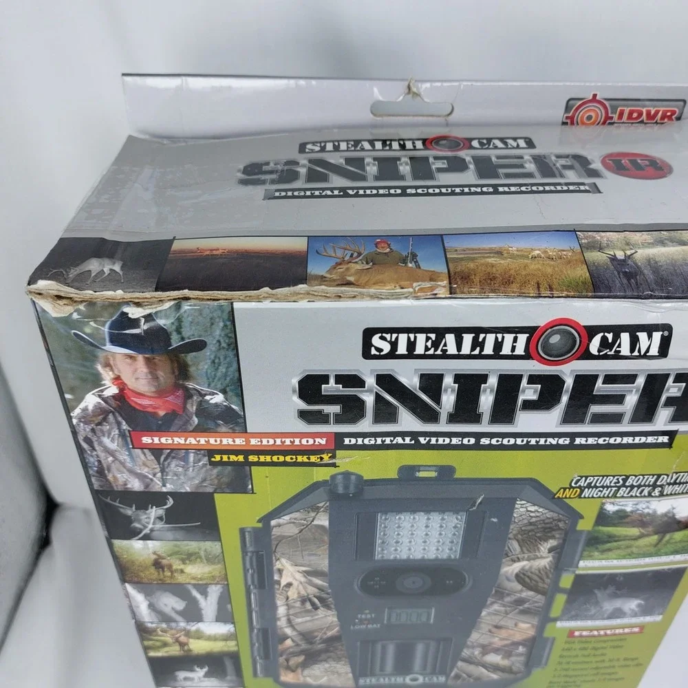 NEW Stealth Cam Sniper IR Jim Shockey Signature Edition Digital Video Camera 8MP